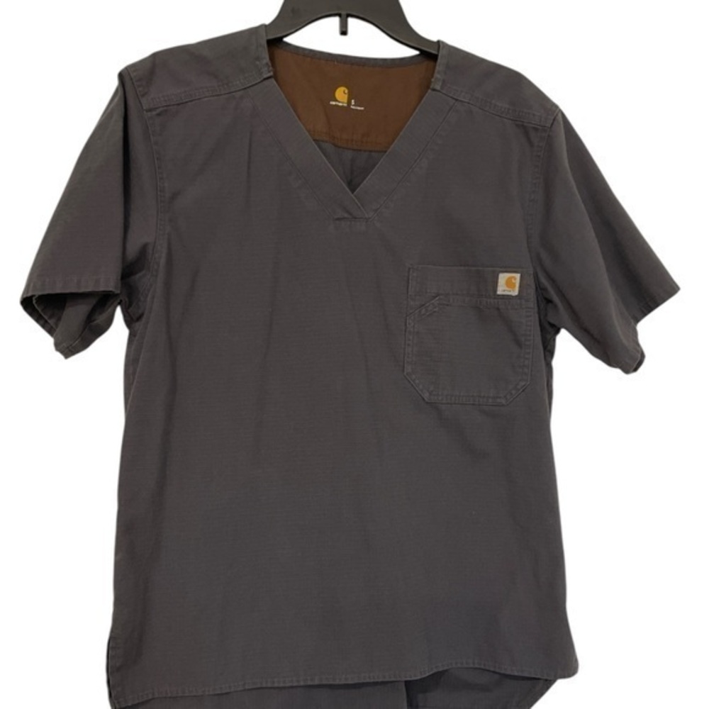 Carhartt Rugged Flex women scrub rips top chest pocket in size small